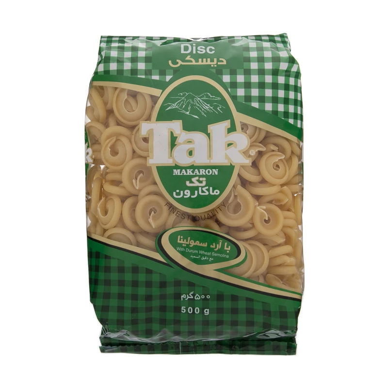 qualityq_90-3530 ماکارونی دیسکی تک ماکارون - 500 گرم - تصویر 1