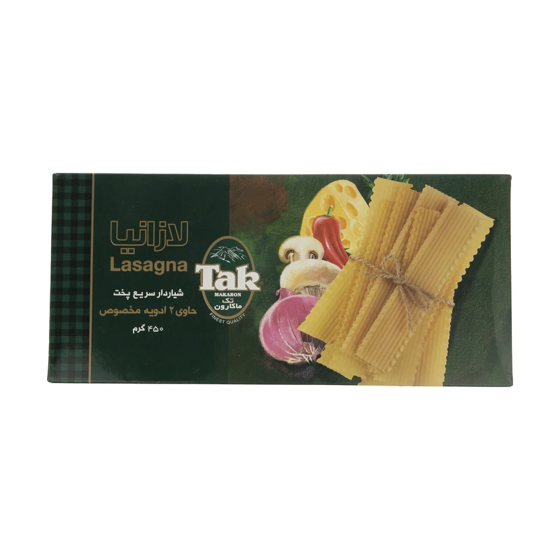 qualityq_90-3564 لازانیا سریع پخت شیاردار تک ماکارون مقدار 450 گرمی - تصویر 1