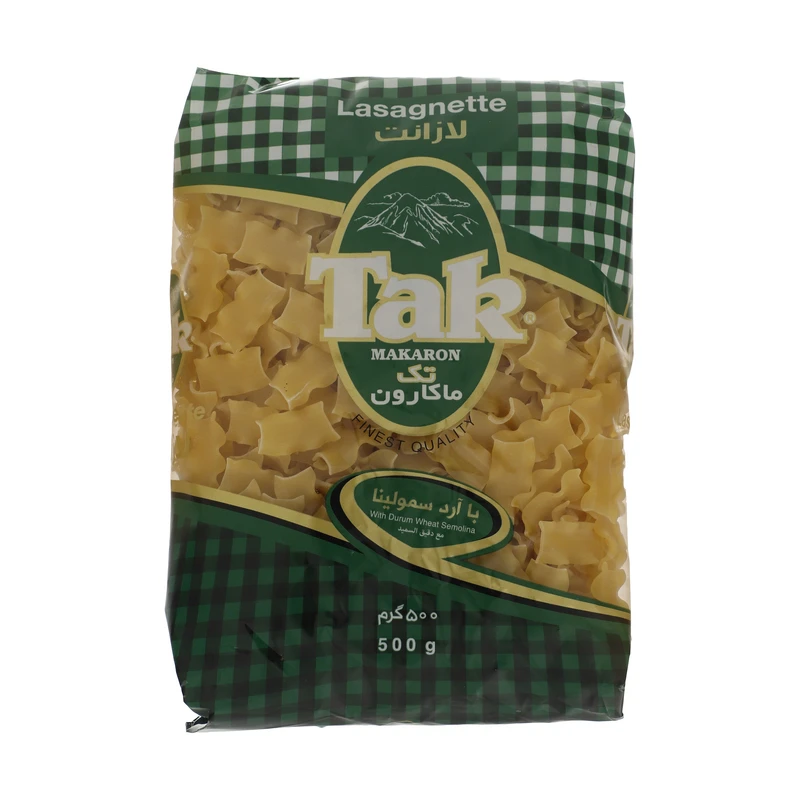 qualityq_90-3592 ماکارونی لازانت تک ماکارون مقدار 500 گرمی - تصویر 1