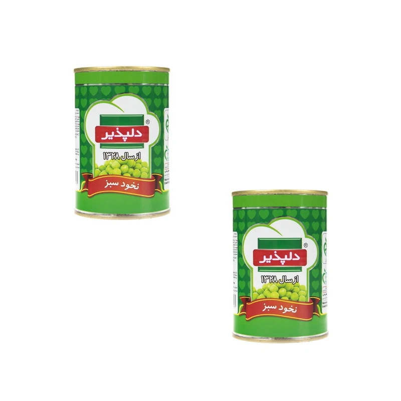 qualityq_90-36036 کنسرو نخود سبز دلپذیر - 420 گرم -بسته 2 عددی - تصویر 1