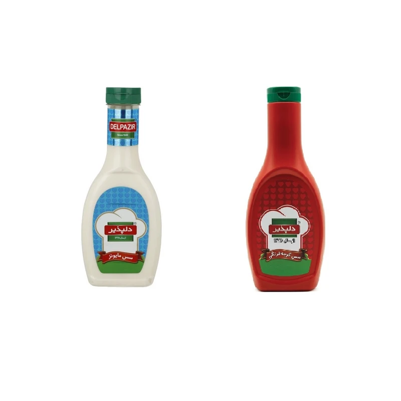 qualityq_90-36119 سس مایونز دلپذیر 475 گرم به همراه سس گوجه فرنگی دلپذیر 709 گرم - بسته 2 عددی - تصویر 1