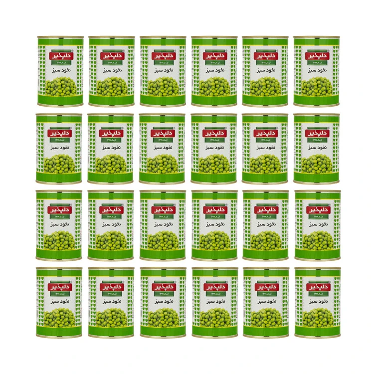 qualityq_90-36206 کنسرو نخود سبز دلپذیر - 420 گرم بسته 24 عددی - تصویر 1