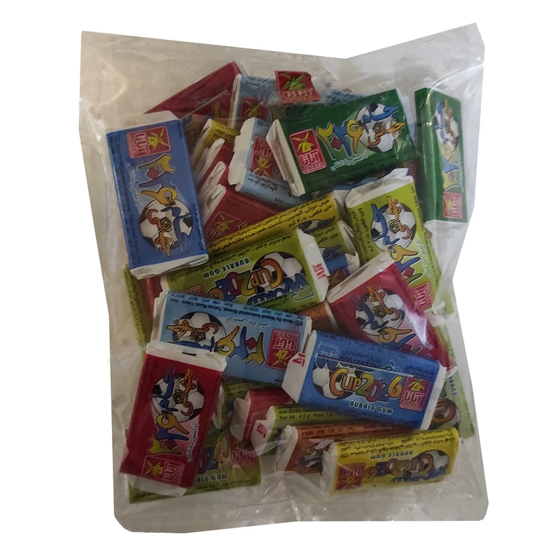 qualityq_90-37072 آدامس بادکنکی جام جهانی آناتا بسته 45 عددی - تصویر 1