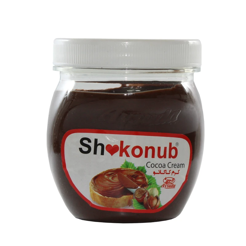 qualityq_90-38432 شکوناب شیشه ای صبحانه فندقی آی سودا - 400 گرم - تصویر 1