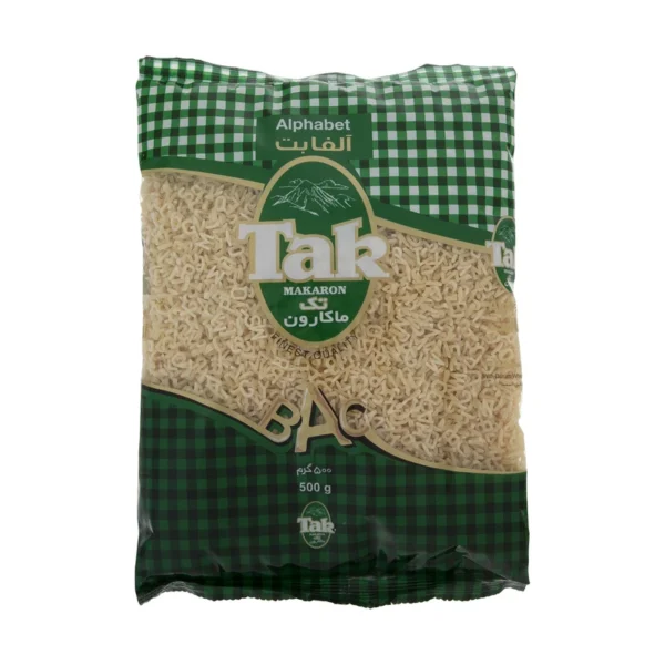 ماکارونی آلفابت تک ماکارون مقدار 500 گرمی