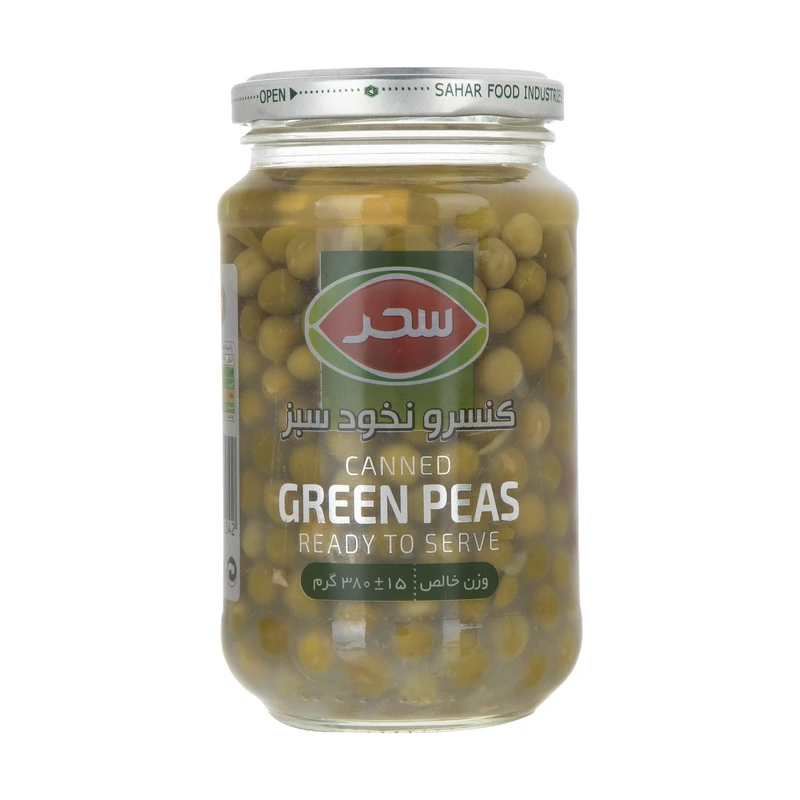 qualityq_90-39233 کنسرو نخود سبز سحر - 380 گرم - تصویر 1