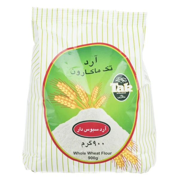 آرد سبوس دار تک ماکارون مقدار 900 گرم