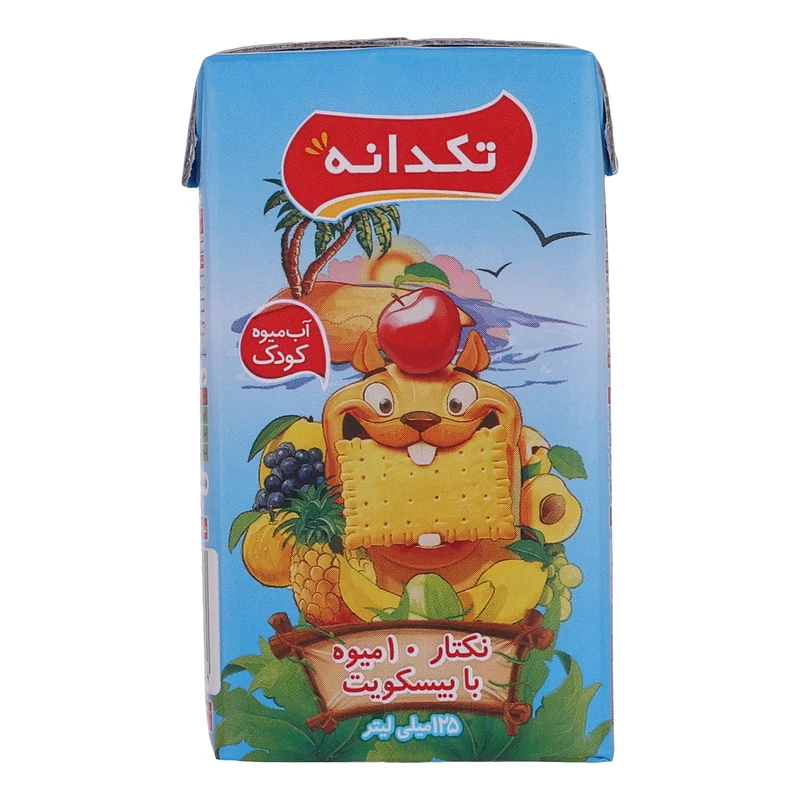 qualityq_90-40736 آبمیوه ده میوه به همراه بیسکوییت تکدانه - 125 میلیلیتر - تصویر 1