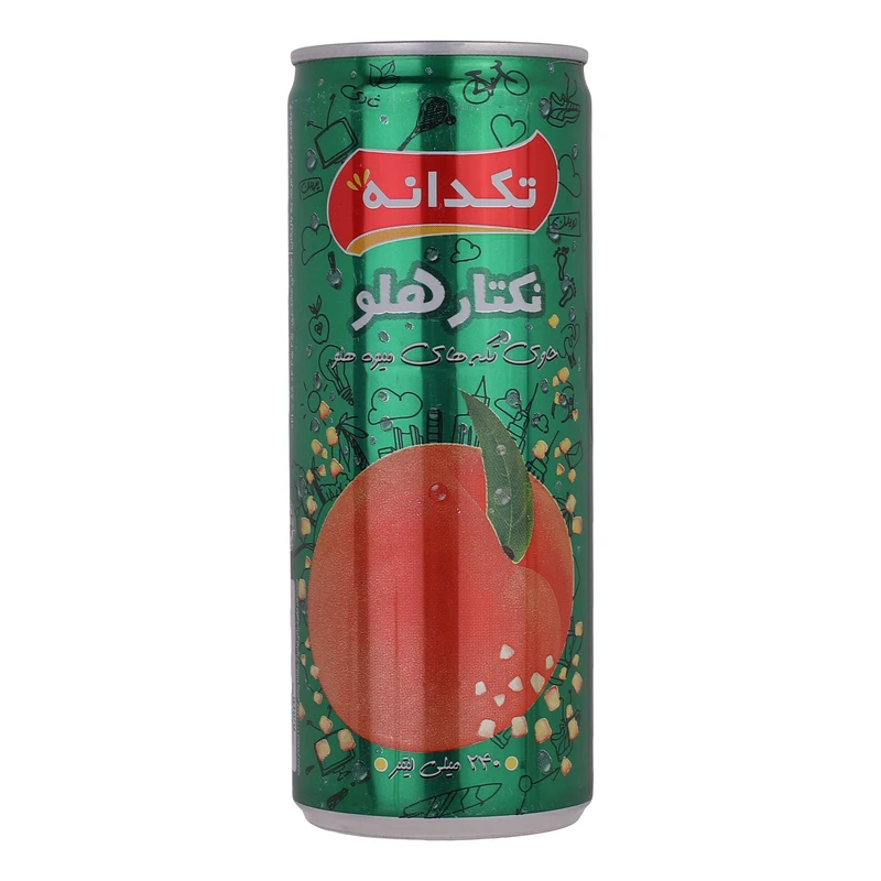 qualityq_90-40814 نوشیدنی هلو با تکههای میوه تکدانه - ۲۴۰ میلیلیتر - تصویر 1