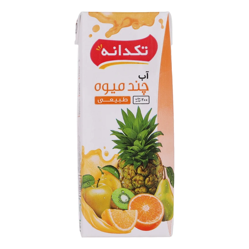 qualityq_90-40822 آب چند میوه تکدانه حجم 200 میلی لیتر - تصویر 1