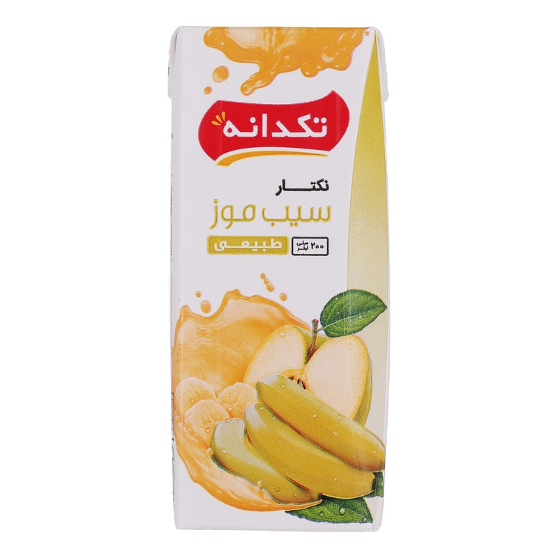 qualityq_90-40840 آبمیوه سیب موز تکدانه - 200 میلیلیتر - تصویر 1