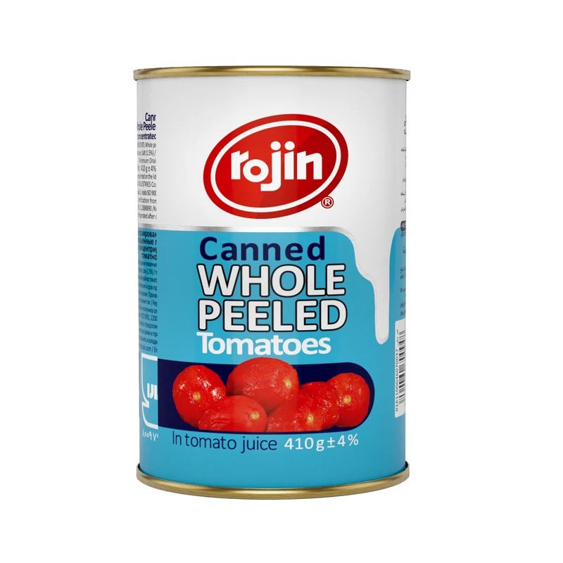 qualityq_90-41129 کنسرو گوجه فرنگی پوست کنده شده روژین - 410 گرم - تصویر 1