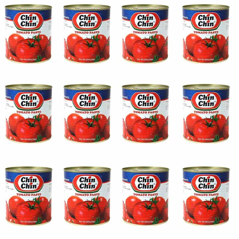 qualityq_90-41288 کنسرو رب گوجه فرنگی چین چین - 800 گرم بسته 12 عددی - تصویر 1