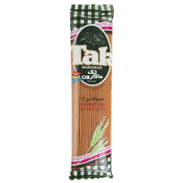 اسپاگتی قطر 1.5 حاوی آنتی اکسیدان تک ماکارون مقدار 500 گرمی
