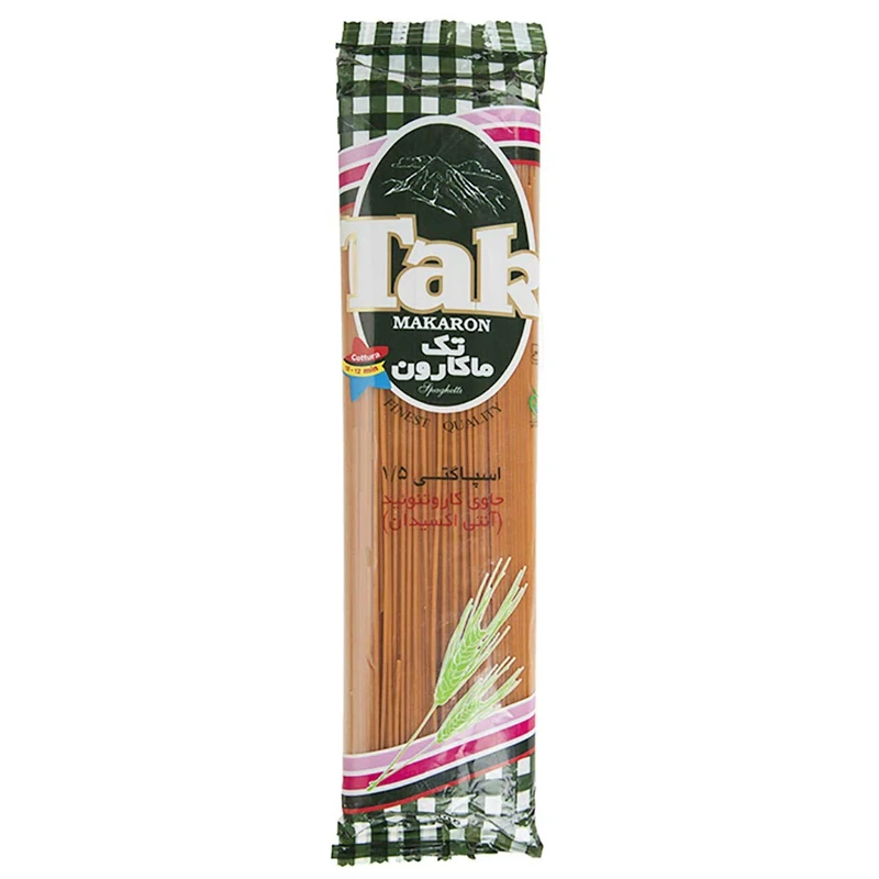 qualityq_90-4142 اسپاگتی قطر 1.5 حاوی آنتی اکسیدان تک ماکارون مقدار 500 گرمی - تصویر 1