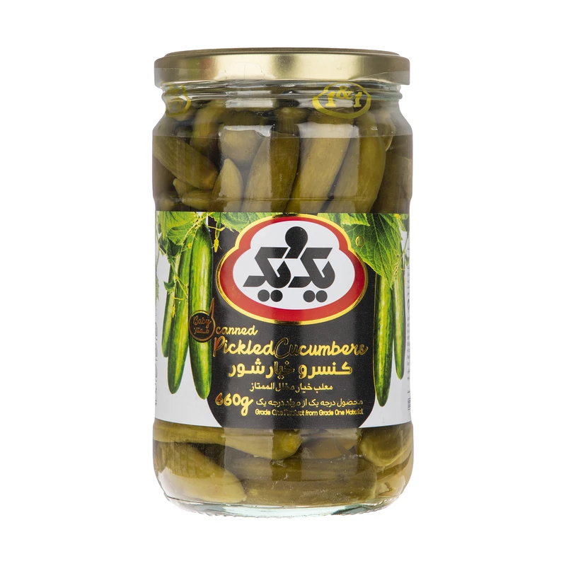 qualityq_90-41523 کنسرو خیارشور ممتاز یک و یک - 660 گرم - تصویر 1