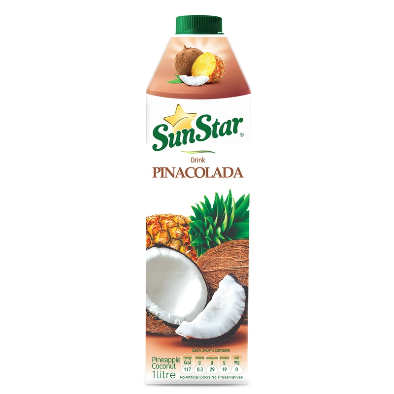 qualityq_90-42198 نوشیدنی طبیعی پینا کولادا سان استار حجم 1 لیتر - تصویر 1