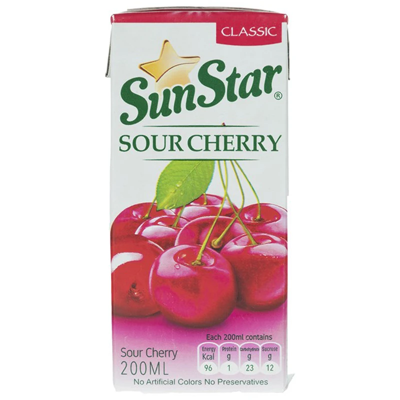 qualityq_90-42259 نوشیدنی آلبالو سان استار حجم 0.2 لیتر - تصویر 1