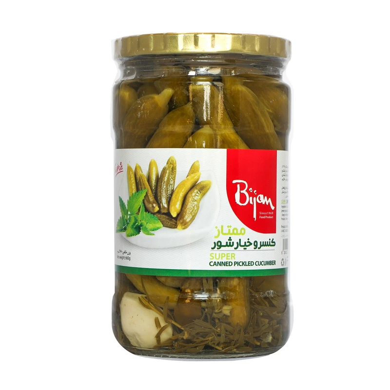 qualityq_90-43456 خیار شور ممتاز بیژن - 660 گرم - تصویر 1