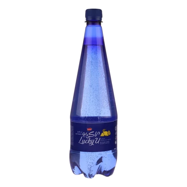 آب گازدار با طعم لیمو لاکی یو کاله - 1 لیتر