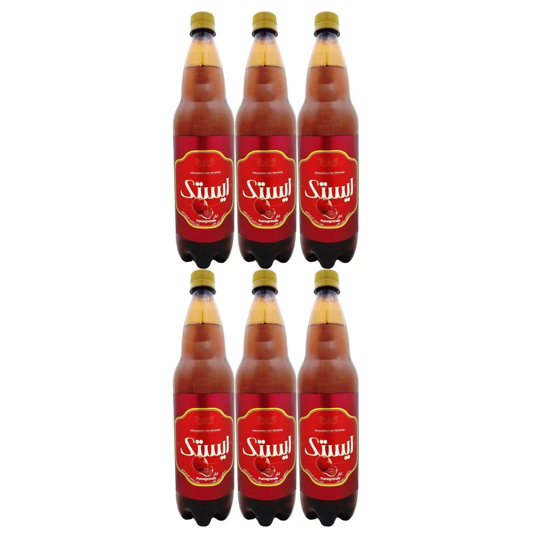 qualityq_90-45134 نوشیدنی مالت بدون الکل انار ایستک - 1 لیتر بسته 6 عددی - تصویر 1