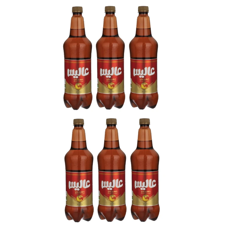 qualityq_90-45374 نوشیدنی مالت عالیس با طعم هلو بسته 6 عددی - تصویر 1