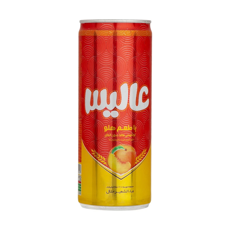 qualityq_90-45398 نوشیدنی مالت عالیس با طعم هلو - 250 میلی لیتر - تصویر 1