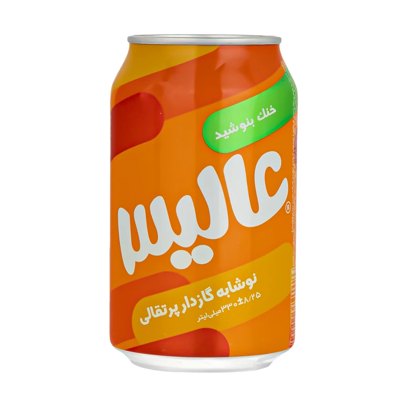 qualityq_90-45731 نوشابه گازدار پرتقالی عالیس - 330 میلی لیتر - تصویر 1
