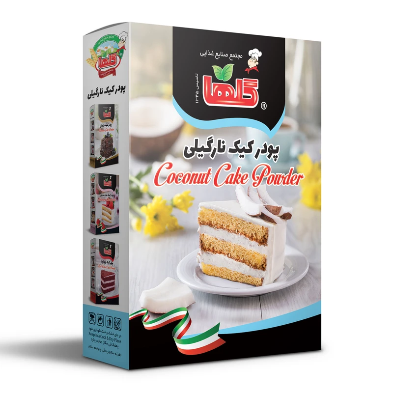 qualityq_90-47208 پودر کیک نارگیلی گلها مقدار 450 گرم - تصویر 1