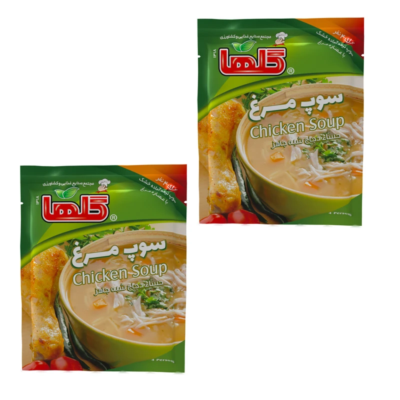 qualityq_90-47314 سوپ مرغ نیمه آماده گلها - 70 گرم بسته 2 عددی - تصویر 1