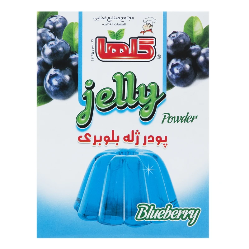 qualityq_90-47352 پودر ژله بلوبری گلها مقدار 100 گرم - تصویر 1
