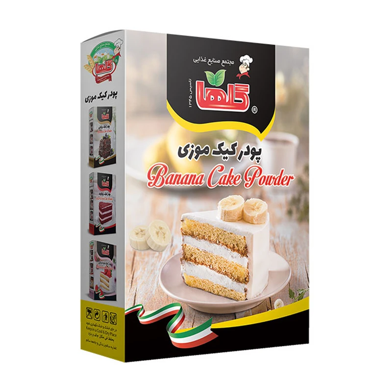 qualityq_90-47358 پودر کیک موزی گلها مقدار 450 گرم - تصویر 1
