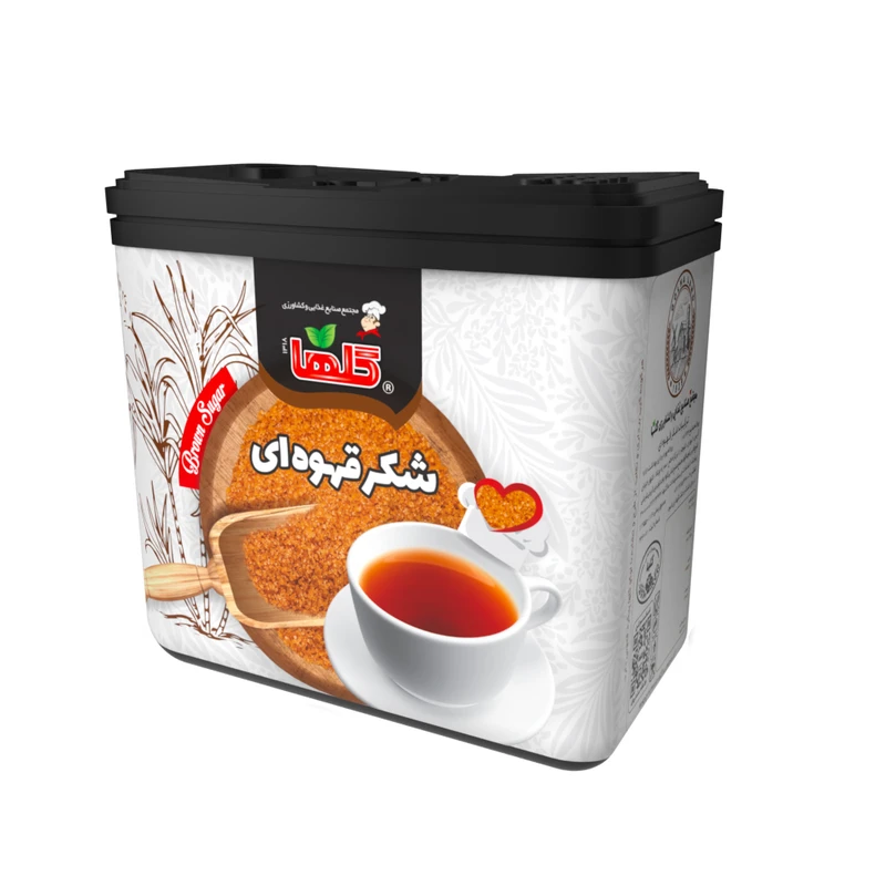 qualityq_90-47449 شکر قهوه ای گلها - 220 گرم - تصویر 1