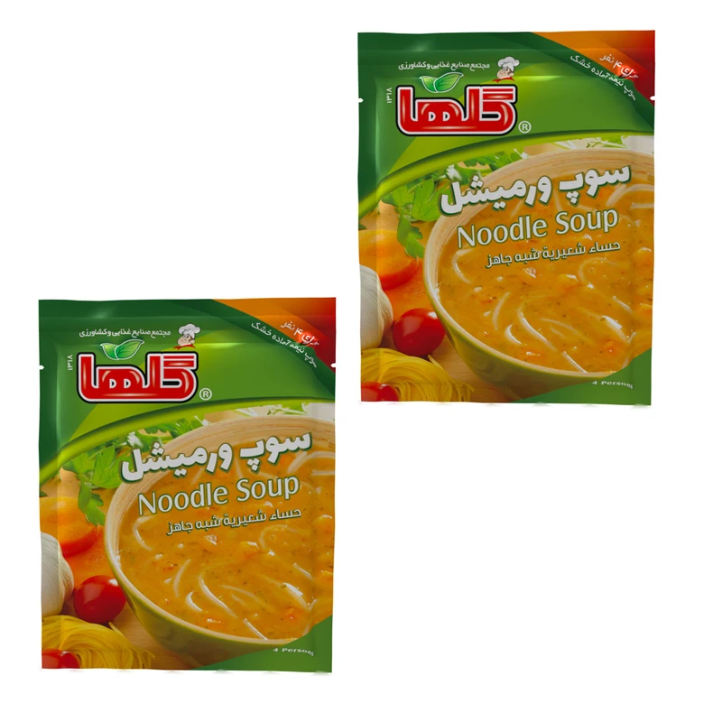 qualityq_90-47530 سوپ ورمیشل نیمه آماده گلها - 70 گرم بسته 2 عددی - تصویر 1