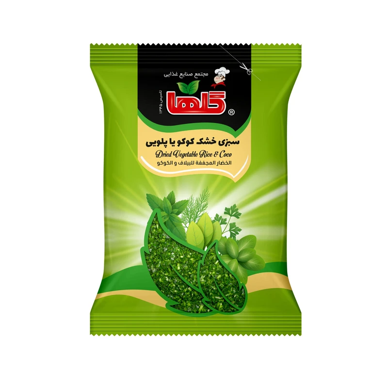 qualityq_90-47572 سبزی خشک پلو و کوکو گلها - 100 گرم - تصویر 1
