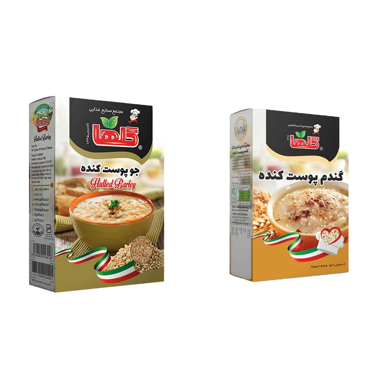 qualityq_90-47586 گندم پوست کنده و جو پوست کنده گلها- 300 گرم بسته 2 عددی - تصویر 1