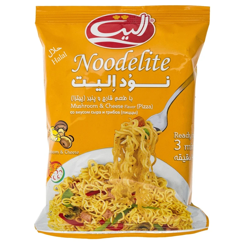 qualityq_90-47637 نودل با طعم قارچ و پنیر الیت - 75 گرم - تصویر 1