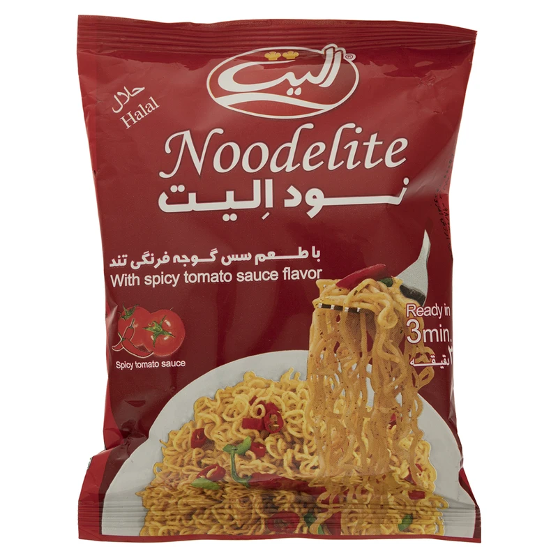 qualityq_90-47649 نودل با طعم سس گوجه فرنگی تند الیت - 75 گرم - تصویر 1
