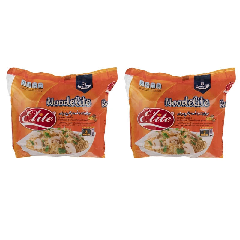 qualityq_90-47908 نودل با طعم قارچ و پنير اليت - 75 گرم بسته 10 عددی - تصویر 1