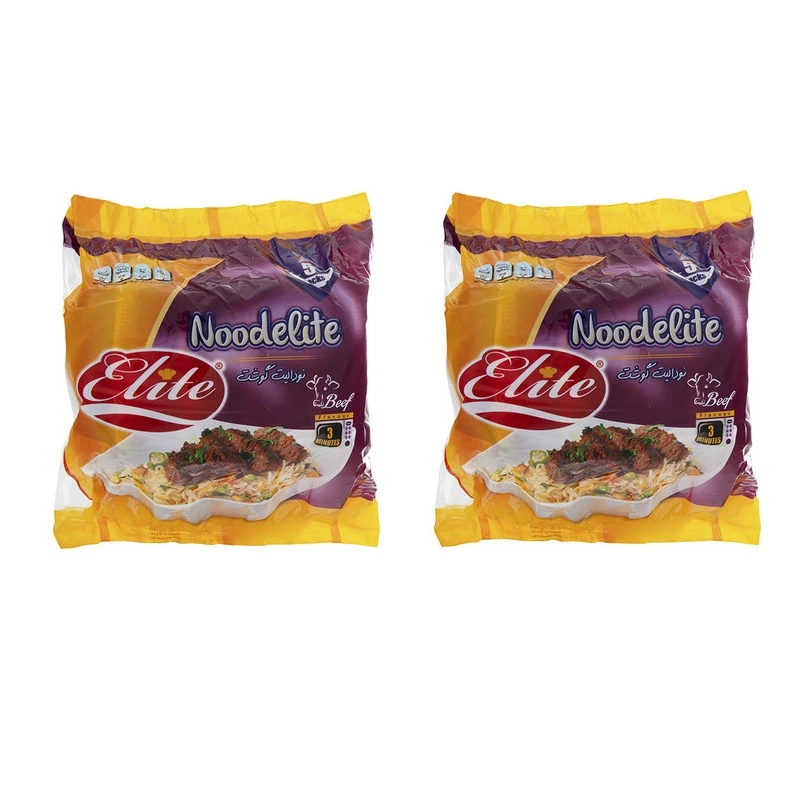 qualityq_90-47922 نودل با طعم گوشت الیت - 75 گرم بسته 10 عددی - تصویر 1