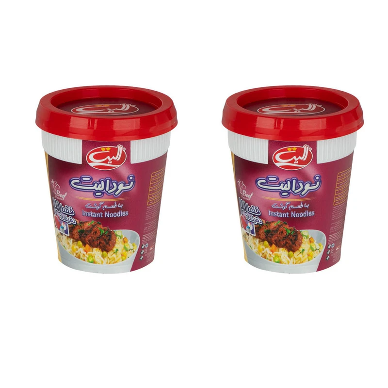 qualityq_90-47932 نودل با طعم گوشت الیت - 65 گرم بسته 2 عددی - تصویر 1