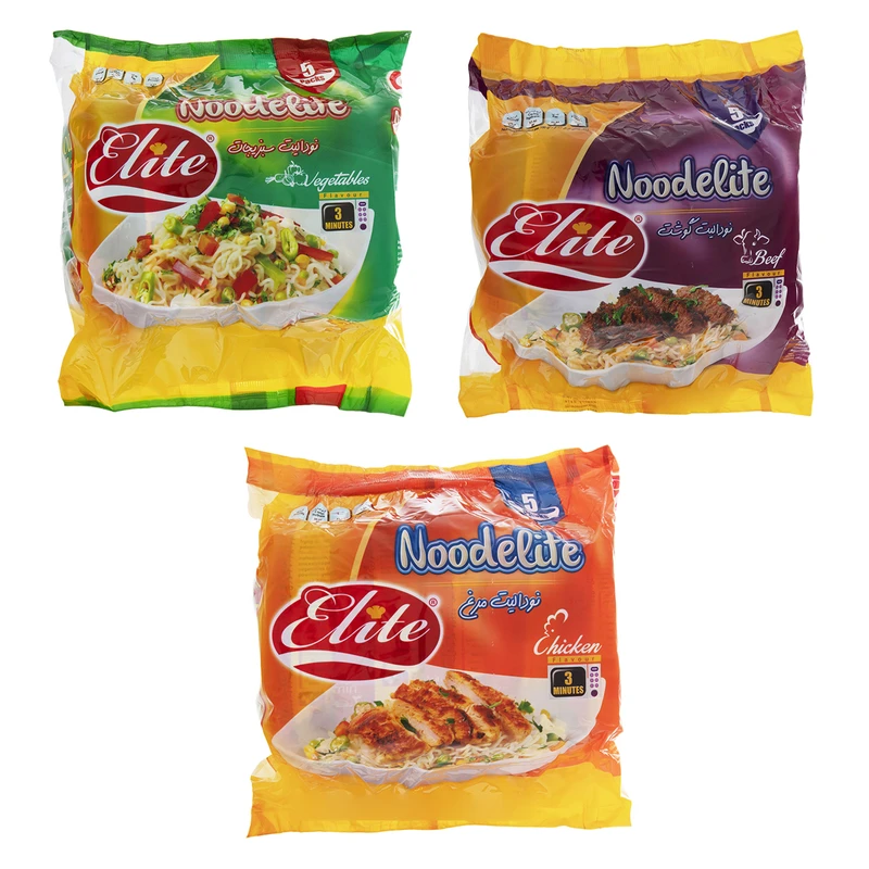 qualityq_90-48294 نودل با طعم گوشت و مرغ و سبریجات الیت - مجموعه 15 عددی - تصویر 1