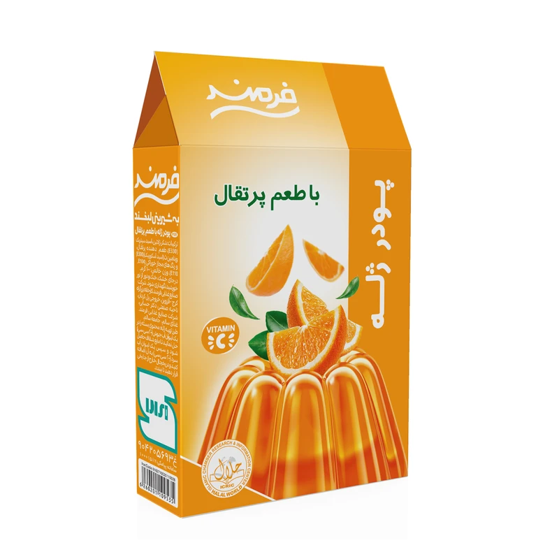 qualityq_90-49181 پودر ژله پرتقال فرمند - 100 گرم - تصویر 1