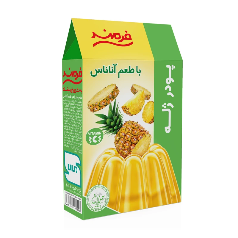 qualityq_90-49203 پودر ژله آناناس فرمند - 100 گرم - تصویر 1