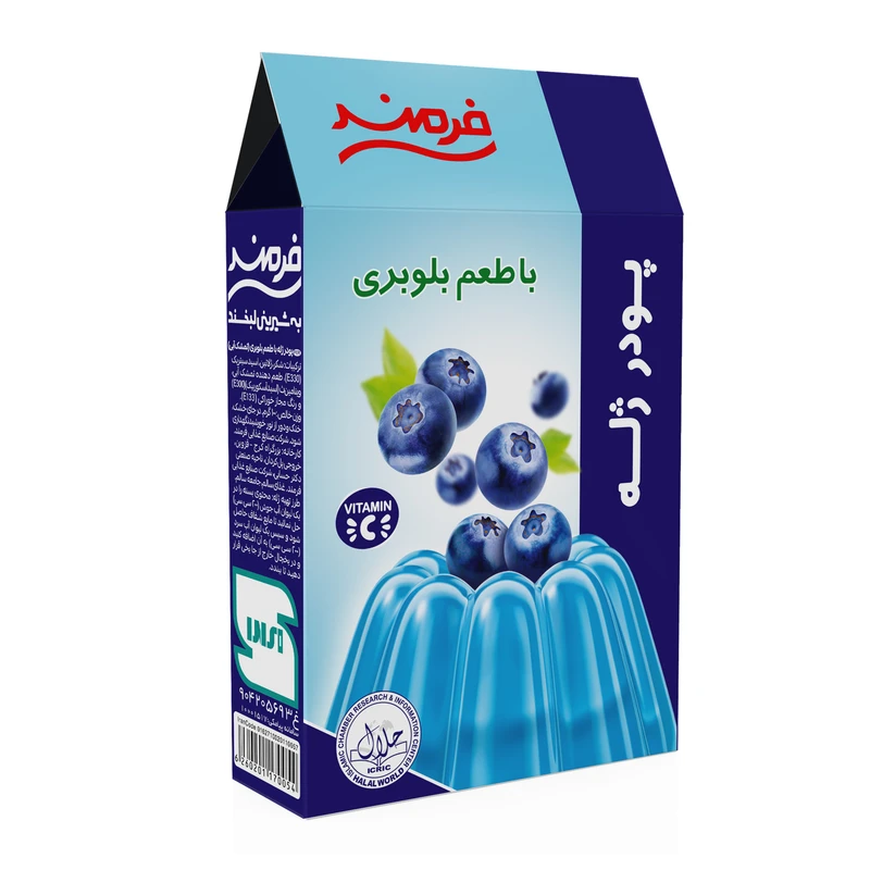 qualityq_90-49205 پودر ژله بلوبری فرمند - 100 گرم - تصویر 1