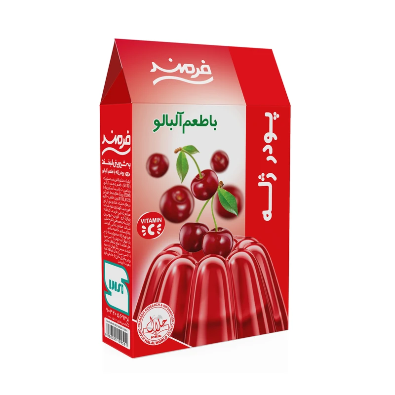 qualityq_90-49209 پودر ژله آلبالو فرمند - 100 گرم - تصویر 1