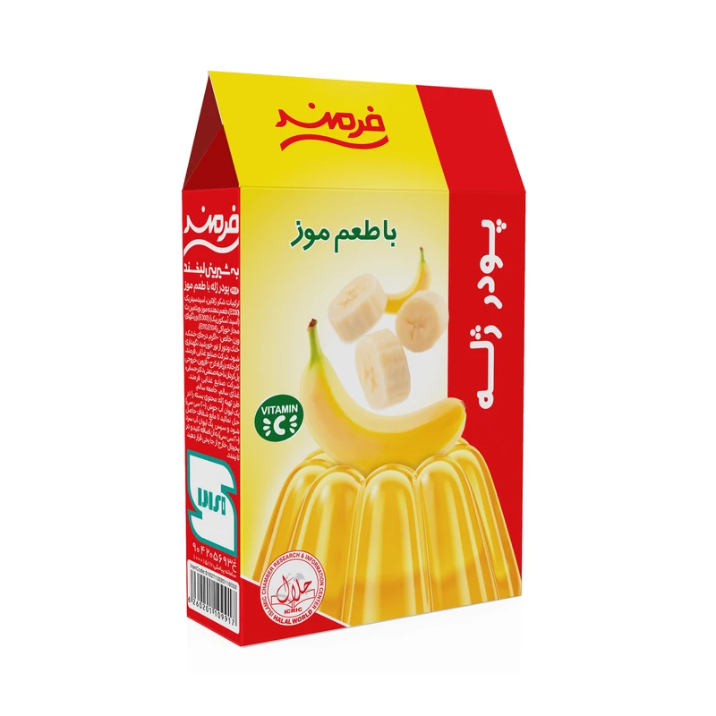 qualityq_90-49247 پودر ژله موز فرمند - 100 گرم - تصویر 1