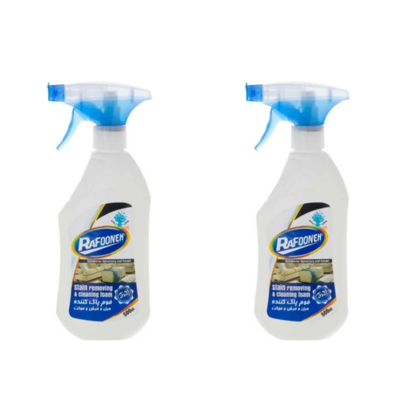qualityq_90-50047 اسپری فوم پاک کننده رافونه مدل مبل و فرش حجم 500 میلی لیتر بسته 2 عددی - تصویر 1