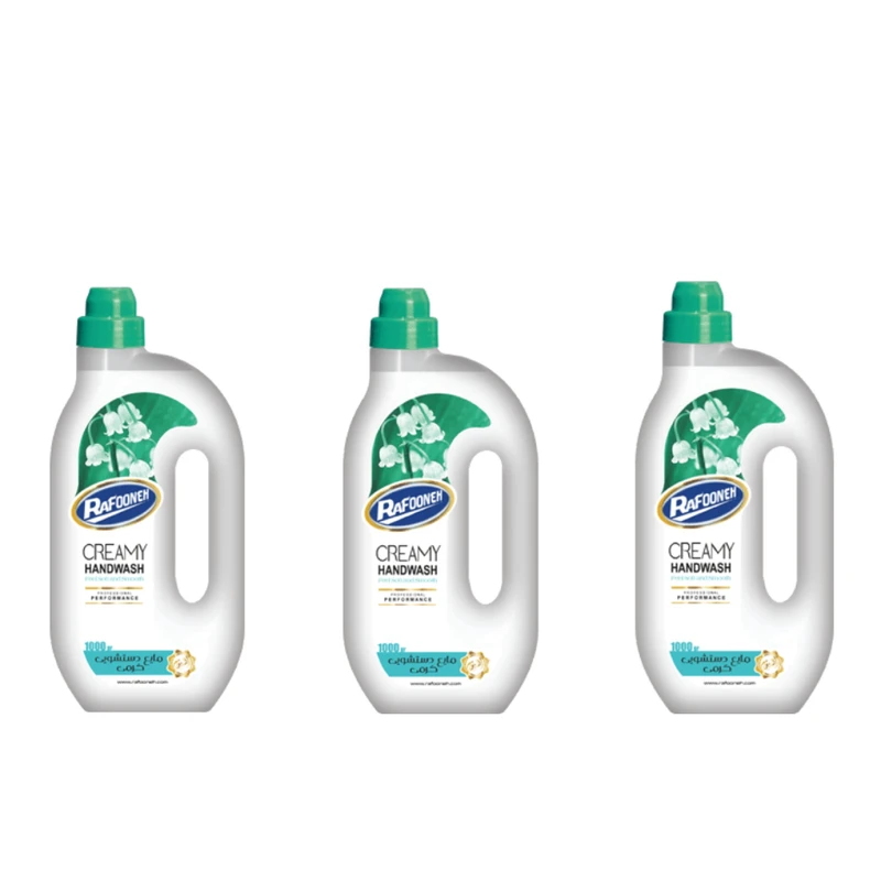 qualityq_90-50259 مایع دستشویی کرمی رافونه کد 11 حجم 1 لیتر بسته 3 عددی - تصویر 1