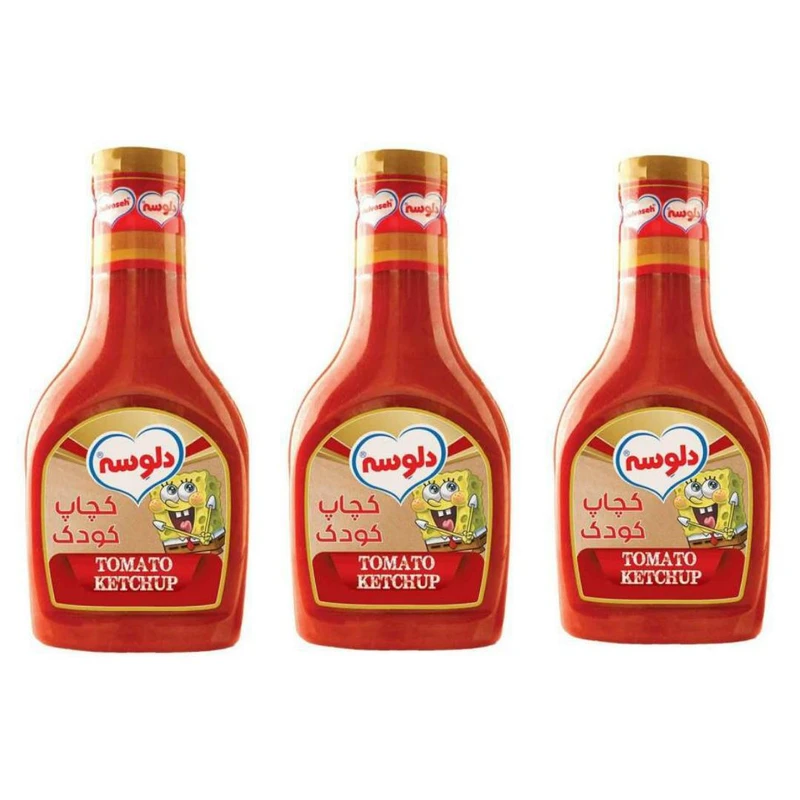 qualityq_90-51796 سس کچاپ کودک دلوسه - 480 گرم بسته 3 عددی - تصویر 1